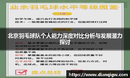 北京羽毛球队个人能力深度对比分析与发展潜力探讨