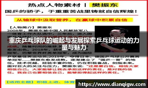 重庆乒乓球队的崛起与发展探索乒乓球运动的力量与魅力